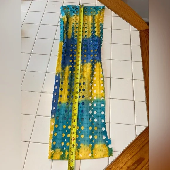 Bkue yellow infinity scarf holy gradient cute party travel winter sexy warm cute - Picture 3 of 4